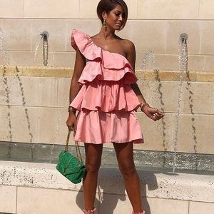 Zara | Dresses | Zara Limited Edition Ruffle Pink Assymetric Dress | Poshmark Zara | Dresses | Zara Limited Edition Ruffle Pink Assymetric Dress | Poshmark